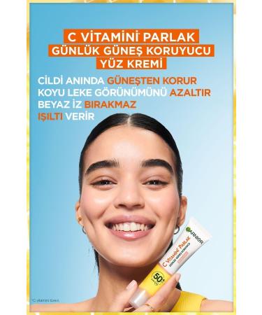 Garnier VITAMIN C RADIANT DAILY UV PROTECTION SUN FACE CREAM SPF50 RADIANT TEXTURE 40ML KeyOn2813 - Buy Online on GoSupps.com
