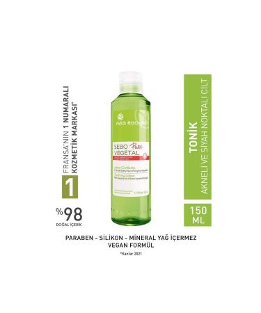 Yves Rocher Sebo Pure Vegetal Purifying Pore Tightening Toner for Acne Prone Skin 200ml - Buy Online on GoSupps.com