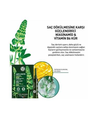 Yves Rocher Niacinamide Vitamin B6 Cure Anti-Hair Loss Anti-Chute 60 ml - Buy Online on GoSupps.com