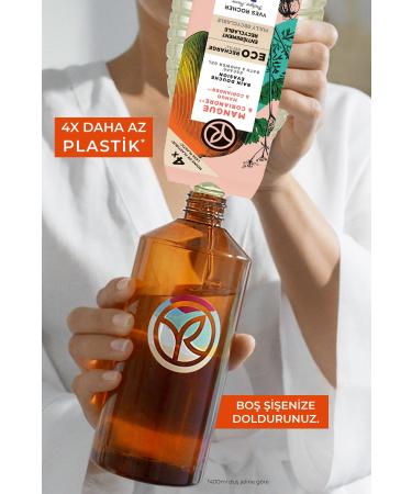 Yves Rocher Moisturizing Eco Refill Shower Gel Refill - Revitalizing Mango Coriander 600 ml - Buy Online on GoSupps.com