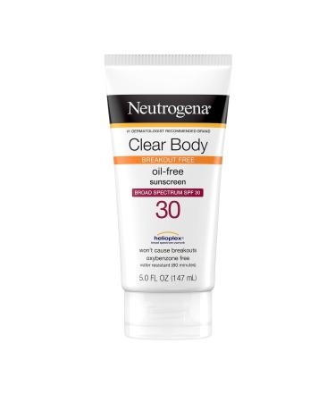 Neutrogena Clear Body Oil-free Sunscreen Broad Spectrum 30 SPF Sunscreen 147 ml