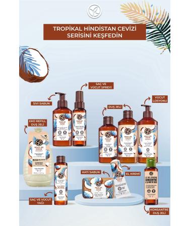 Yves Rocher Moisturizing Shower Gel - Tropical Coconut - 400ml-45966 - Buy Online on GoSupps.com