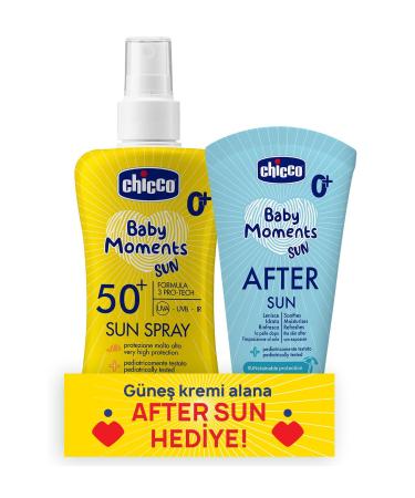 Chicco Sun Spray Spf 50+ 150 ml & After Sun Cream 150 ml