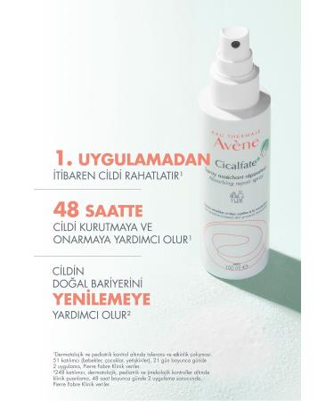 Avene Cicalfate+Sensitive Skin Repair Care Spray with Drying and Soothing Effect 100 ml - Buy Online on GoSupps.com
