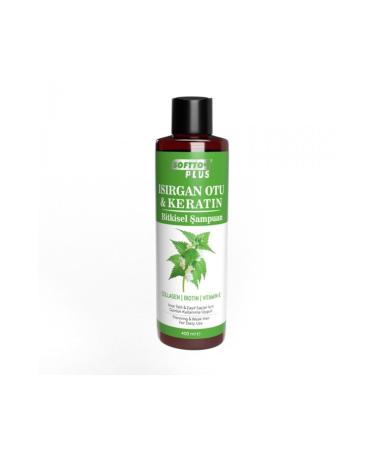 Softto Plus NETTLE & KERATIN BIOTIN HERBAL SHAMPOO FOR WEAK AND WEAK HAIR 400ML CHARMS529