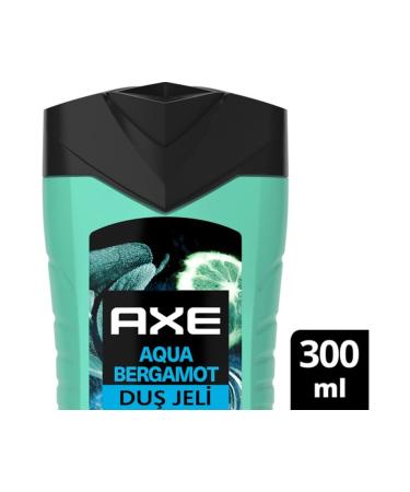 Axe Premium Collection Shower Gel Aqua Bergamot 3 In 1 Body Hair Face 300 ml