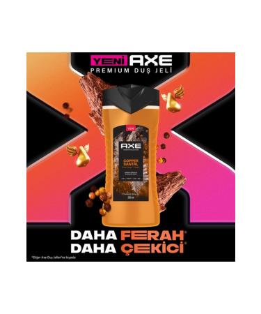 Axe Premium Collection Shower Gel Copper Santal 3 In 1 Body Hair Face 300 Ml - Buy Online on GoSupps.com