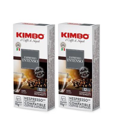 Kimbo Intenso Nespresso Compatible Capsule Coffee (10-PIECE BOX) (SET OF 2)