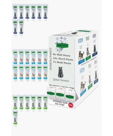 Sernely Cat Vitamin Advantage Package (Sterile Paste 12x100gr Malt Paste 8x100gr Multi Paste 7x100gr)-073