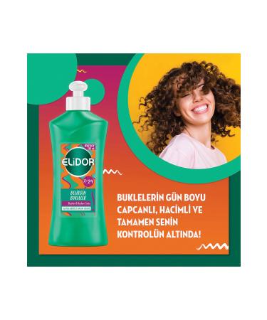 Elidor 7 24 Styling Hair Care Cream Definite Curls Elastin Almond Milk 265 ml - Buy Online on GoSupps.com