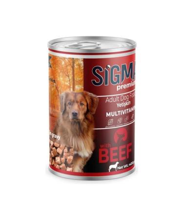 Sigma SIGMA STEAK DOG CANNED FOOD 400 GR 20-PIECE BOX