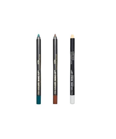 TCA Studio Make Up 3-Color Ultra Waterproof Eyeliner Eye Pencil Set