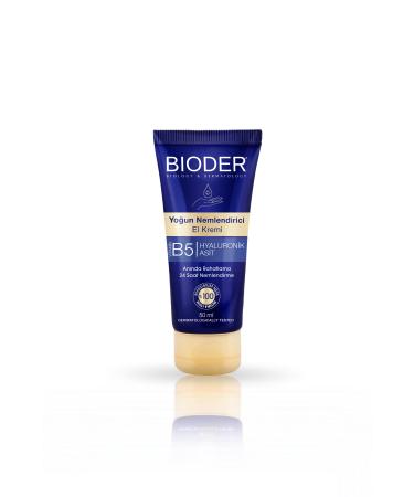 Bioder Intensive Moisturizing Hand Cream 50 Ml - Vitamin B5 Hyaluronic Acid 24 Hour Effect Alcohol Free 2 Pack - Buy Online on GoSupps.com