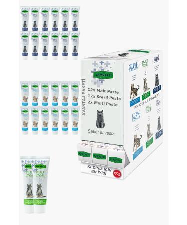 Sernely Cat Vitamin Advantage Package (Sterile Paste 12x100gr Malt Paste 12x100gr Multi Paste 2x100gr)-321