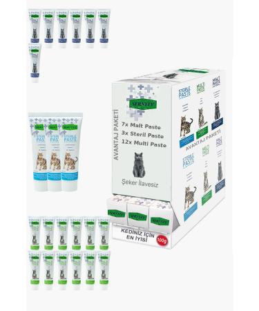 Sernely Cat Vitamin Advantage Package (Multi Paste 12x100gr Malt Paste 7x100gr Sterile Paste 3x100gr)-244
