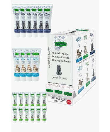 Sernely Cat Vitamin Advantage Package (Multi Paste 12x100gr Malt Paste 6x100gr Sterile Paste 4x100gr)-190