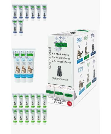 Sernely Cat Vitamin Advantage Package (Multi Paste 12x100gr Malt Paste 8x100gr Sterile Paste 3x100gr)-246