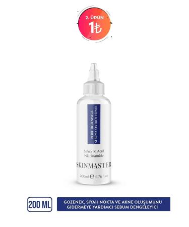 SkinMaster Pore Tightener Anti-Acne and Blackhead Sebum Balancing Tonic (Bha 2% + Niacinamide) - Buy Online on GoSupps.com