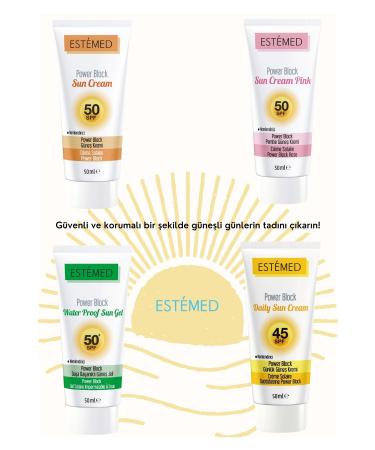 ESTEMED Protective Sun Cream & Power Block Sun Cream SPF50+ 50ml - Buy Online on GoSupps.com