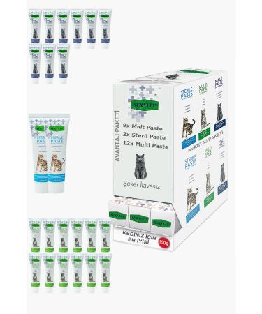 Sernely Cat Vitamin Advantage Package (Multi Paste 12x100gr Malt Paste 9x100gr Sterile Paste 2x100gr)-306