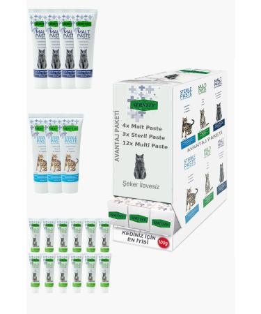 Sernely Cat Vitamin Advantage Package (Multi Paste 12x100gr Malt Paste 4x100gr Sterile Paste 3x100gr)-238