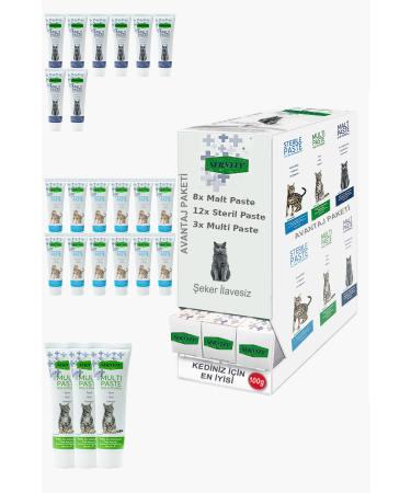 Sernely Cat Vitamin Advantage Package (Sterile Paste 12x100gr Malt Paste 8x100gr Multi Paste 3x100gr)-245
