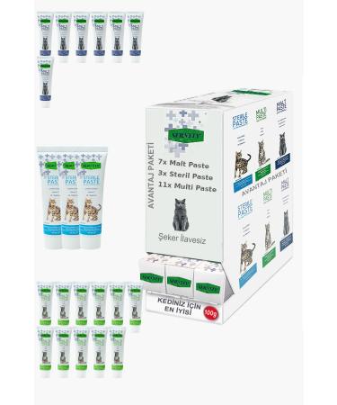 Sernely Cat Vitamin Advantage Package (Multi Paste 11x100gr Malt Paste 7x100gr Sterile Paste 3x100gr)-591