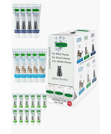 Sernely Cat Vitamin Advantage Package (Multi Paste 11x100gr Sterile Paste 5x100gr Malt Paste 4x100gr)-533