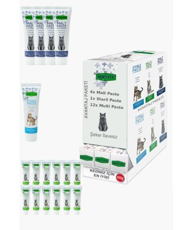 Sernely Cat Vitamin Advantage Package (Multi Paste 12x100gr Malt Paste 4x100gr Sterile Paste 1x100gr)-360