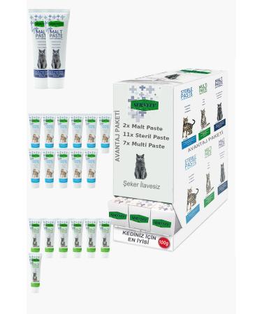 Sernely Cat Malt Advantageous Package (Sterile Paste 11x100gr Multi Paste 7x100gr Malt Paste 2x100gr)-620