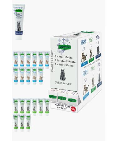 Sernely Cat Malt Advantageous Package (Sterile Paste 11x100gr Multi Paste 9x100gr Malt Paste 1x100gr)-677
