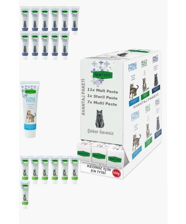 Sernely Cat Malt Advantageous Package (Malt Paste 11x100gr Multi Paste 7x100gr Sterile Paste 1x100gr)-724