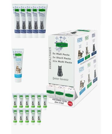 Sernely Cat Malt Advantageous Package (Multi Paste 11x100gr Malt Paste 5x100gr Sterile Paste 1x100gr)-697