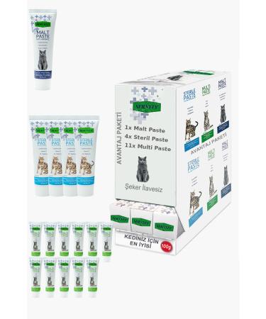 Sernely Cat Malt Advantageous Package (Multi Paste 11x100gr Sterile Paste 4x100gr Malt Paste 1x100gr)-682