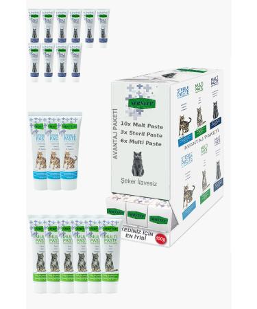 Sernely Cat Malt Advantageous Package (Malt Paste 10x100gr Multi Paste 6x100gr Sterile Paste 3x100gr)-893