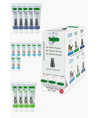 Sernely Cat Malt Advantageous Package (Sterile Paste 8x100gr Malt Paste 5x100gr Multi Paste 4x100gr)-1263