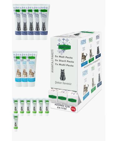 Sernely Cat Malt Advantageous Package (Multi Paste 7x100gr Malt Paste 5x100gr Sterile Paste 3x100gr)-1435