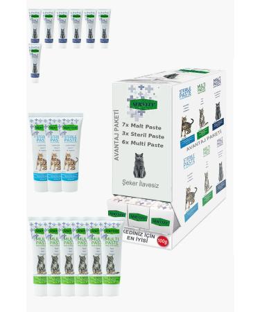 Sernely Cat Malt Advantageous Package (Malt Paste 7x100gr Multi Paste 6x100gr Sterile Paste 3x100gr)-1445