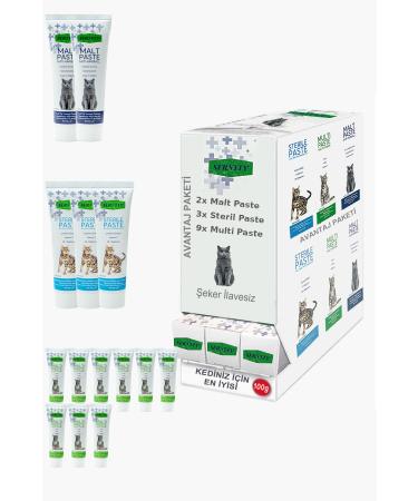 Sernely Cat Malt Advantageous Package (Multi Paste 9x100gr Sterile Paste 3x100gr Malt Paste 2x100gr)-1135