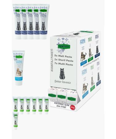 Sernely Cat Malt Advantageous Package (Multi Paste 7x100gr Malt Paste 5x100gr Sterile Paste 1x100gr)-1497