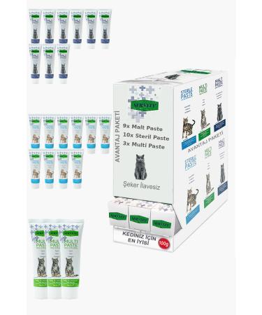 Sernely Cat Malt Advantageous Package (Sterile Paste 10x100gr Malt Paste 9x100gr Multi Paste 3x100gr)-881
