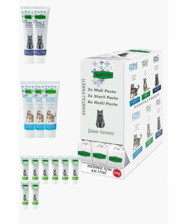 Sernely Cat Malt Advantageous Package (Multi Paste 8x100gr Sterile Paste 3x100gr Malt Paste 2x100gr)-1315