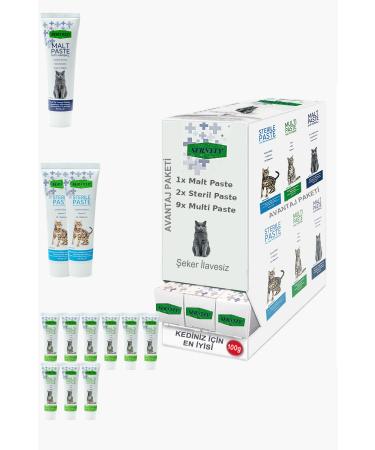 Sernely Cat Malt Advantageous Package (Multi Paste 9x100gr Sterile Paste 2x100gr Malt Paste 1x100gr)-1178