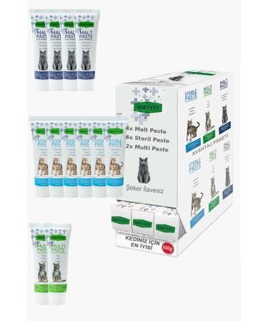 Sernely Cat Vitamin Advantage Package (Sterile Paste 6x100gr Malt Paste 4x100gr Multi Paste 2x100gr)-1561