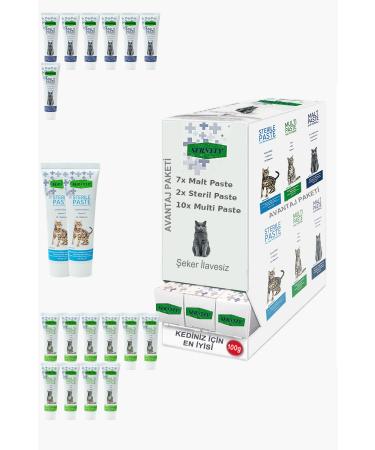 Sernely Cat Malt Advantageous Package (Multi Paste 10x100gr Malt Paste 7x100gr Sterile Paste 2x100gr)-924