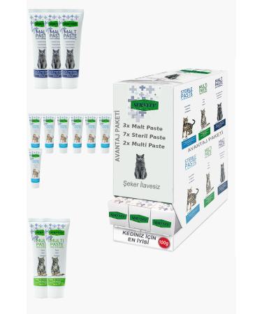 Sernely Cat Malt Advantageous Package (Sterile Paste 7x100gr Malt Paste 3x100gr Multi Paste 2x100gr)-1458