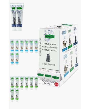 Sernely Cat Malt Advantageous Package (Sterile Paste 8x100gr Multi Paste 8x100gr Malt Paste 2x100gr)-1320