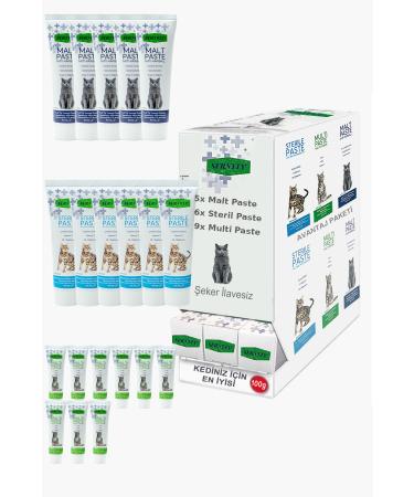Sernely Cat Malt Advantageous Package (Multi Paste 9x100gr Sterile Paste 6x100gr Malt Paste 5x100gr)-1042