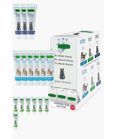 Sernely Cat Malt Advantageous Package (Multi Paste 7x100gr Sterile Paste 6x100gr Malt Paste 3x100gr)-1430