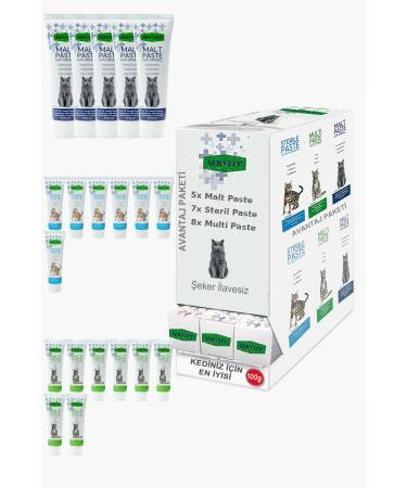 Sernely Cat Malt Advantageous Package (Multi Paste 8x100gr Sterile Paste 7x100gr Malt Paste 5x100gr)-1241